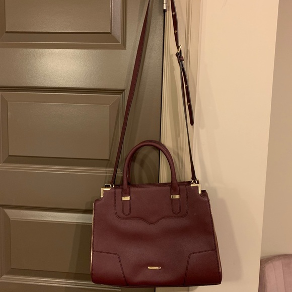 Rebecca Minkoff Amorous Satchel in Black Cherry - Picture 2 of 8